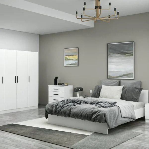 Kale Yatak Odası Set 114 Beyaz 210CM