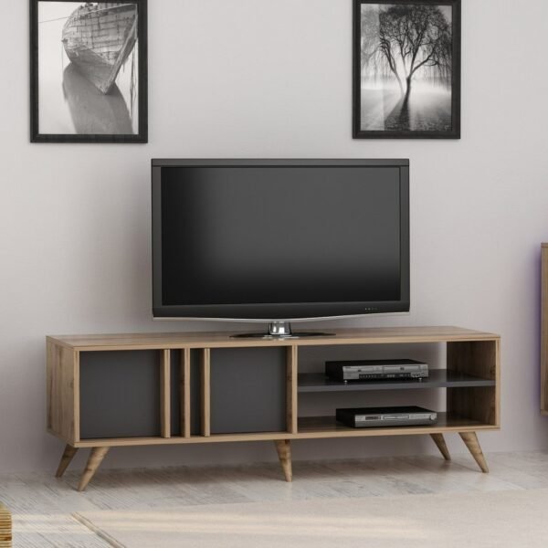 Rilla Modern Tv Ünitesi Tv Sehpası Çırağan/Antrasit